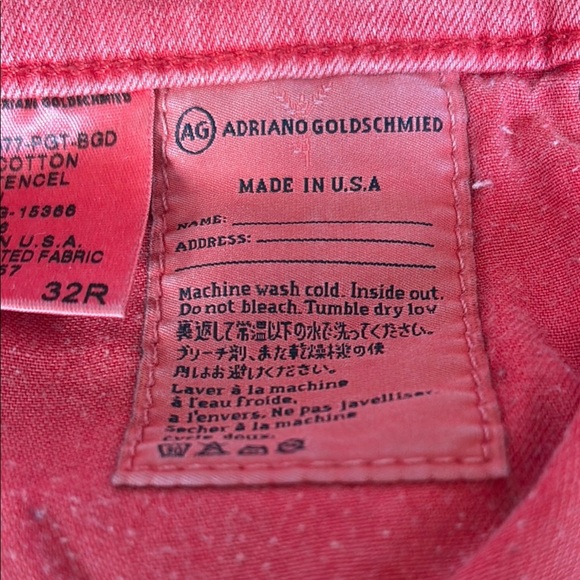 AG Adriano Goldschmidt The Stevie Ankle Jean. Size 33 - Picture 9 of 10